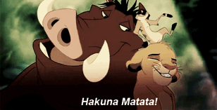 Timon, Pumba och Simba sjunger Hakuna matata